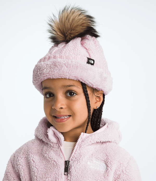 Kids’ Lined Oh Mega Fur Pom Beanie - Image 2