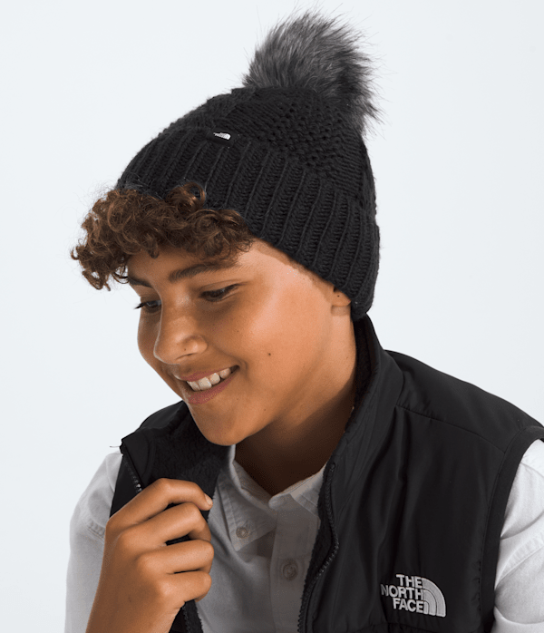 Kids’ Oh Mega Fur Pom Beanie - Image 2