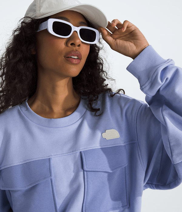 Women’s Terry Oversized Cropped Crew