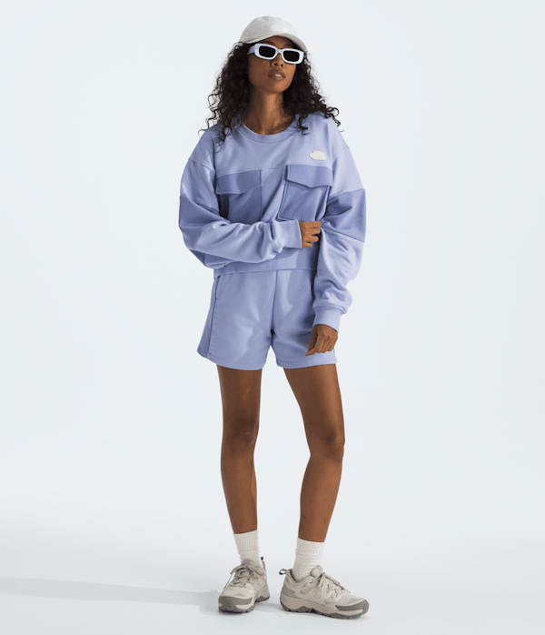Women’s Terry Oversized Cropped Crew