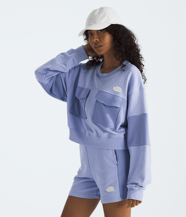 Women’s Terry Oversized Cropped Crew